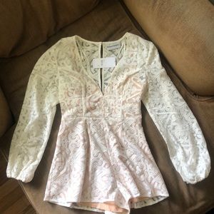 White Lace Romper